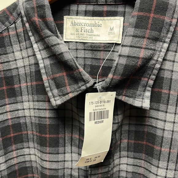 Abercrombie NEW flannel size medium - Picture 4 of 9